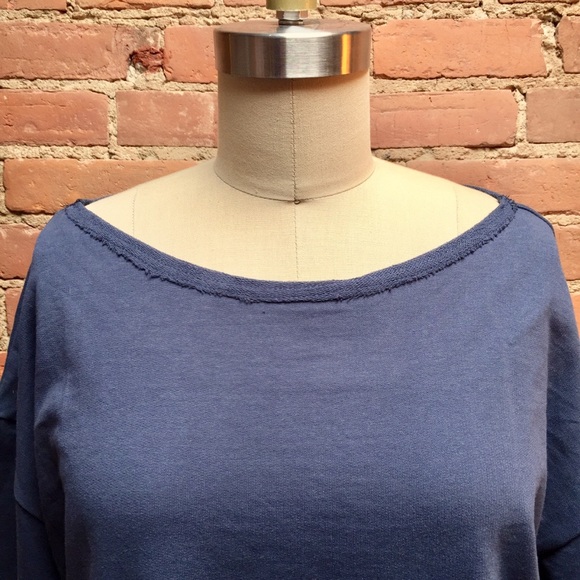 LAST CALL!  GTS Slate Blue Terry Cloth Sweatshirt - Picture 5 of 8